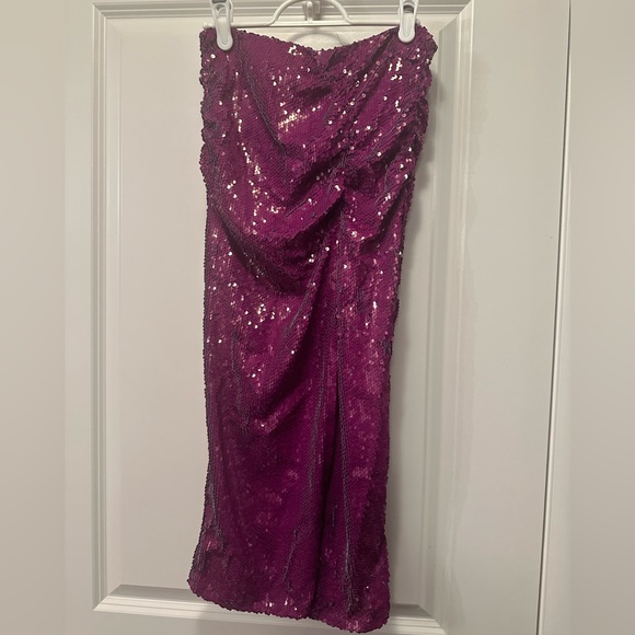 Zara purple sequin skirt - Picture 5 of 6